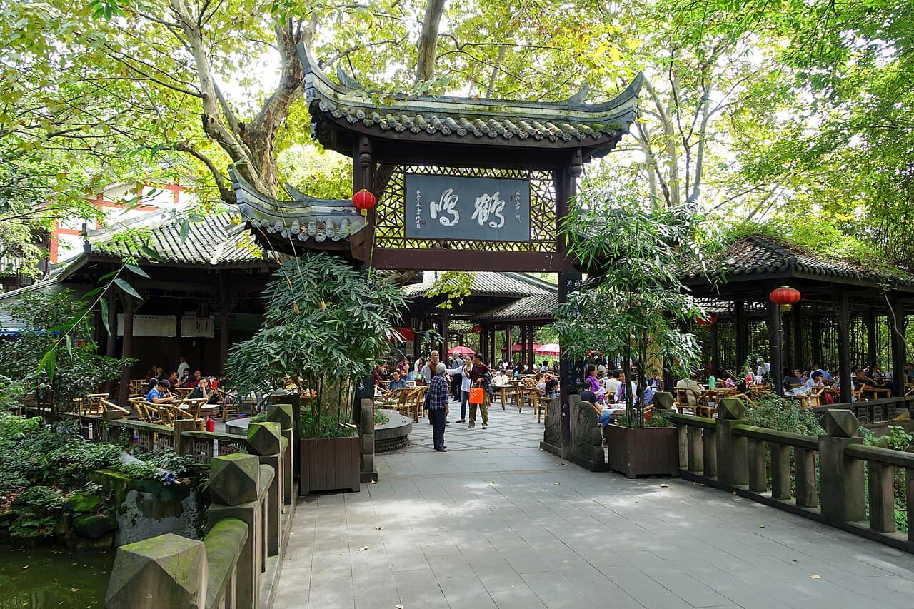 Teahouse in People’s Park, Chengdu
